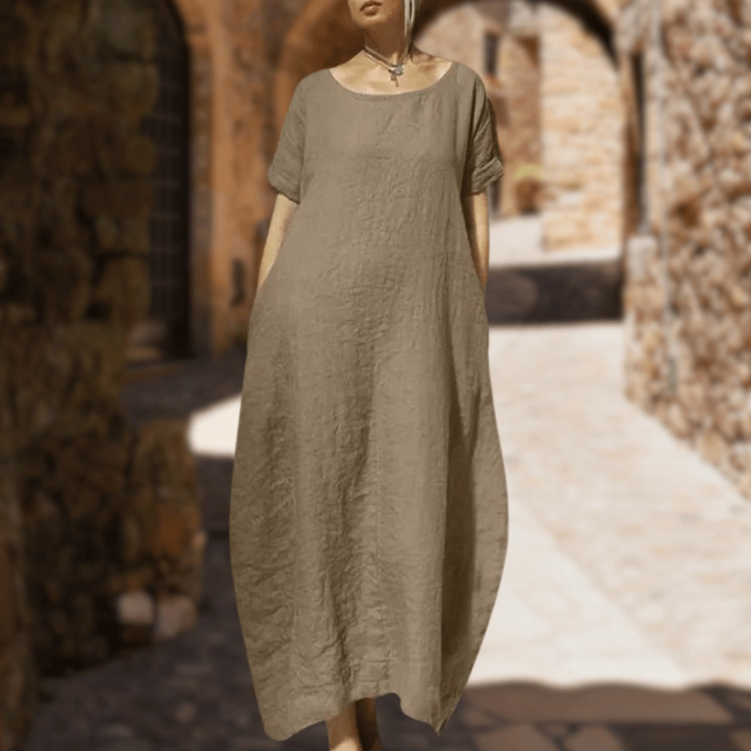 Kea | Vestido Maxi Con Corte Holgado