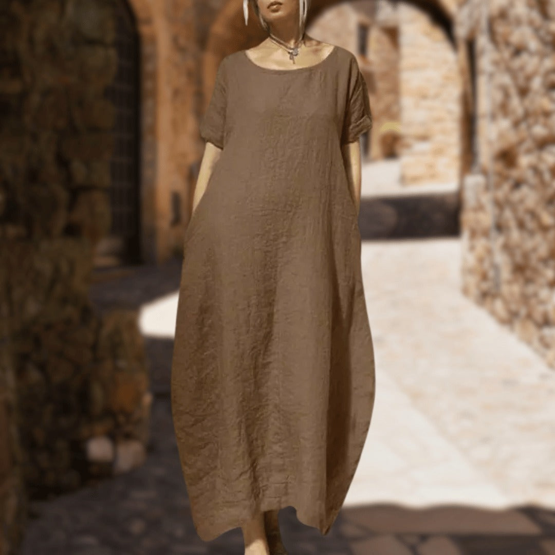 Kea | Vestido Maxi Con Corte Holgado