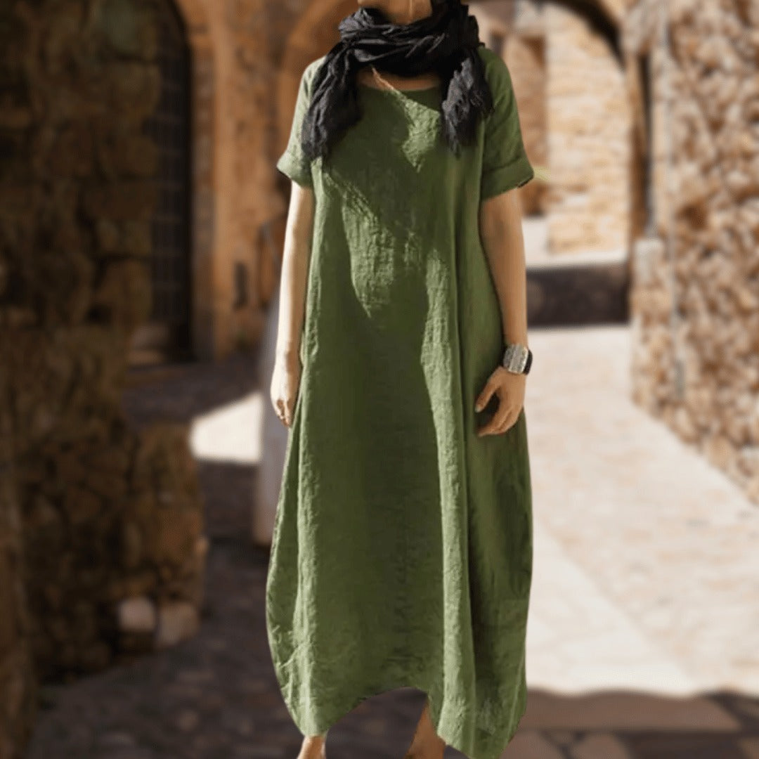 Kea | Vestido Maxi Con Corte Holgado