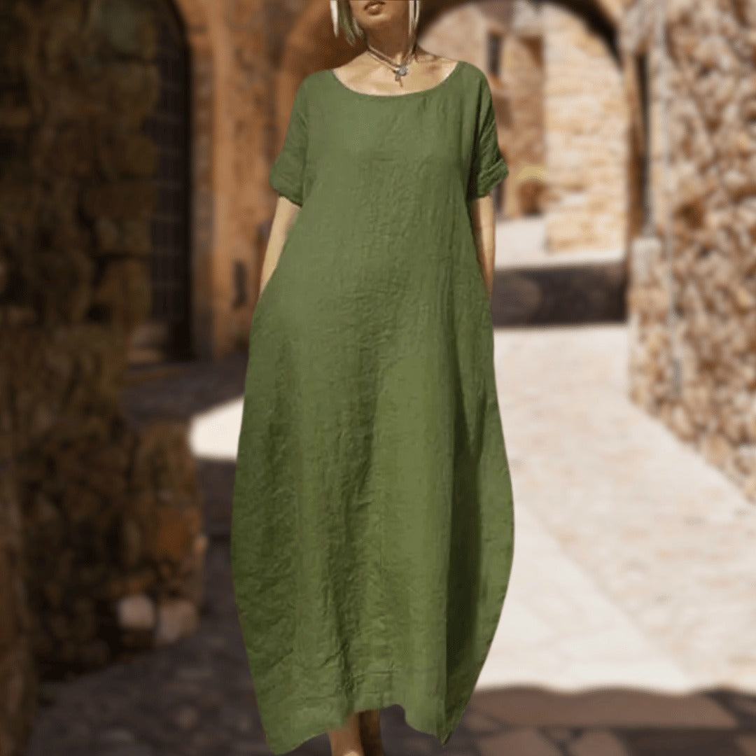 Kea | Vestido Maxi Con Corte Holgado