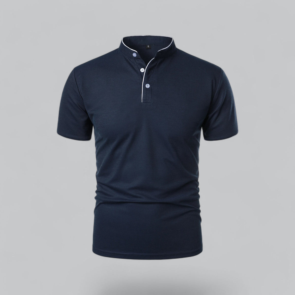 Cedric | Camiseta  Polo Sin Cuello Para Hombre