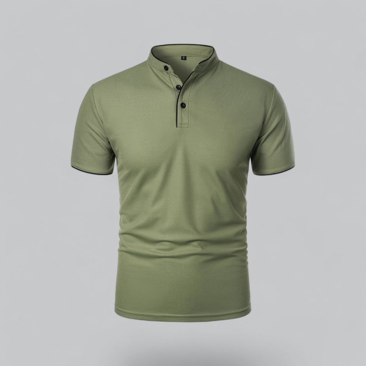 Cedric | Camiseta  Polo Sin Cuello Para Hombre