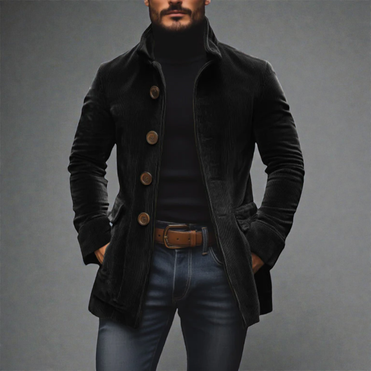 Davide | Chaqueta Velur Corduroy Para Hombre