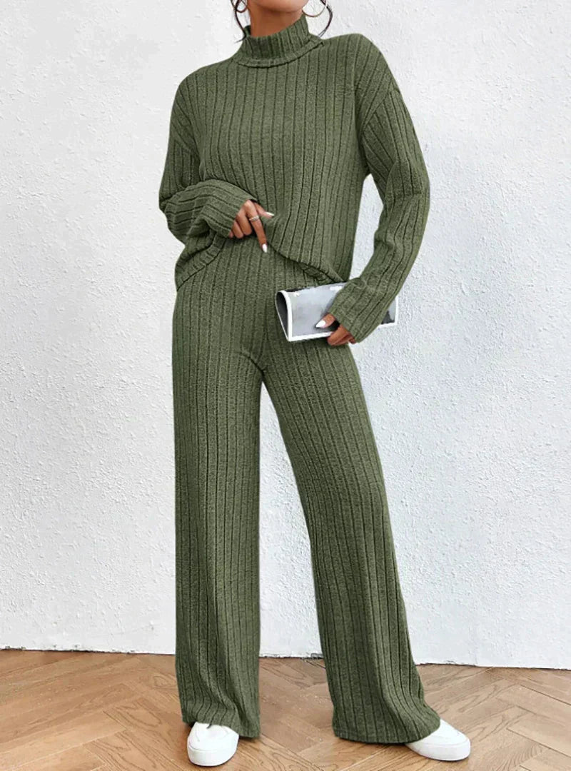 Set Dayana - Jerseys De Cuello Alto y Pantalones De Punto