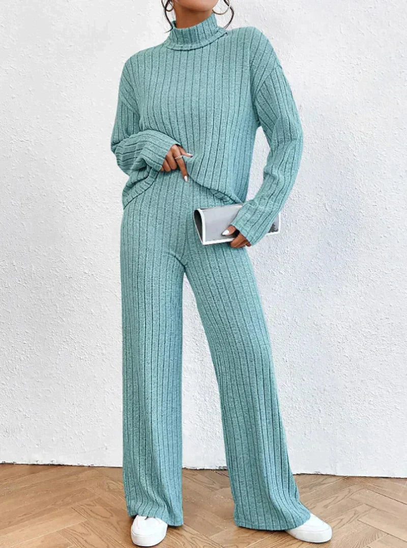 Set Dayana - Jerseys De Cuello Alto y Pantalones De Punto