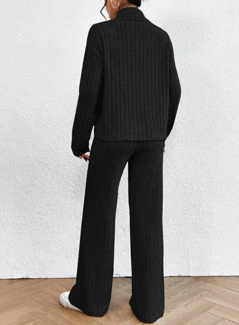 Set Dayana - Jerseys De Cuello Alto y Pantalones De Punto