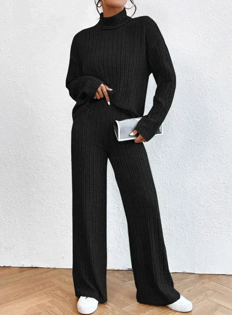 Set Dayana - Jerseys De Cuello Alto y Pantalones De Punto