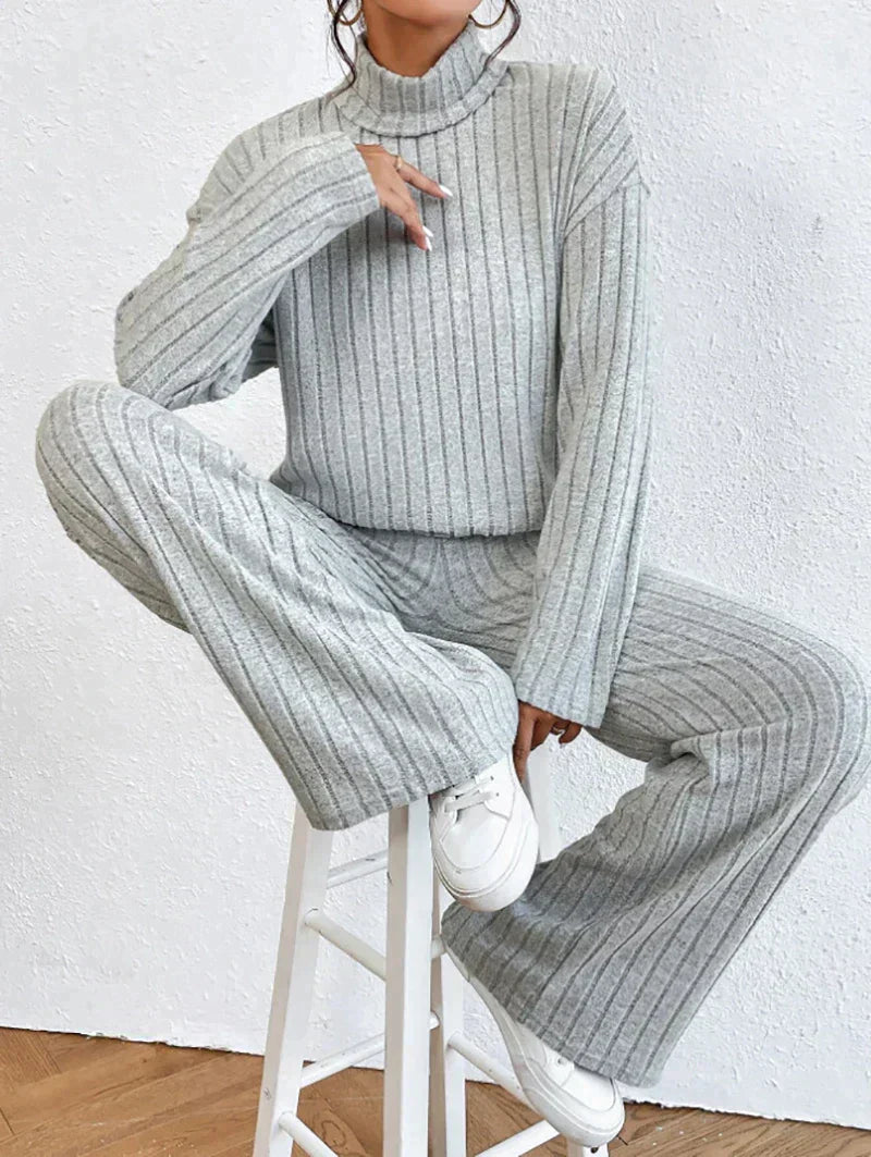 Set Dayana - Jerseys De Cuello Alto y Pantalones De Punto