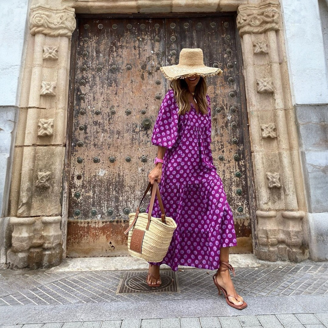Elira | Vestido Bohemio Natural