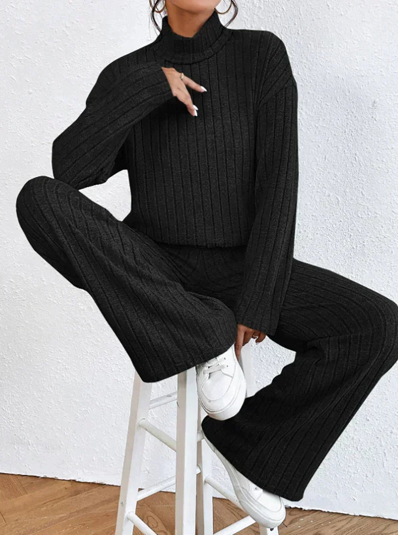 Set Dayana - Jerseys De Cuello Alto y Pantalones De Punto