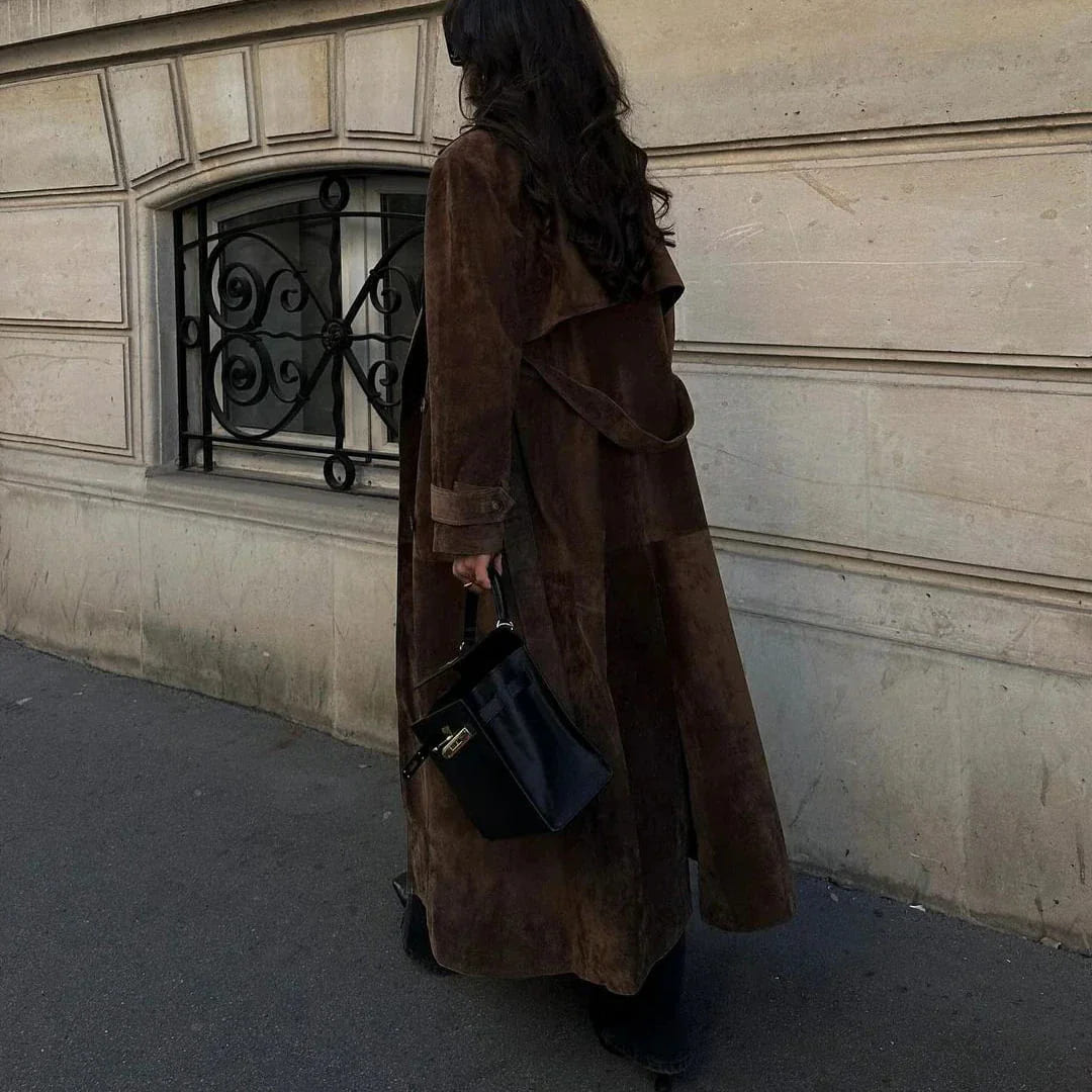 Zoe - Abrigo Largo Estilo Clasico