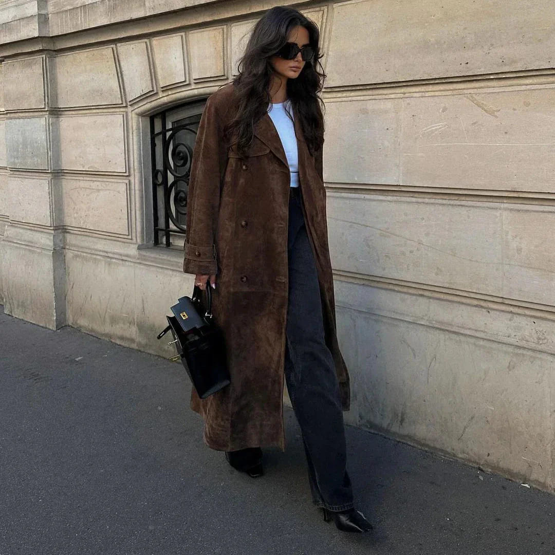 Zoe - Abrigo Largo Estilo Clasico