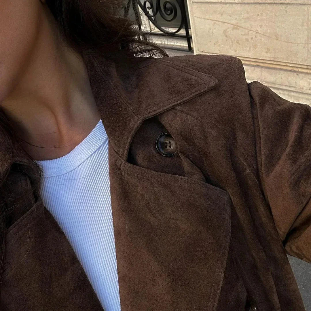 Zoe - Abrigo Largo Estilo Clasico