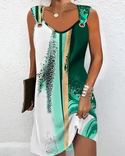 Garance | Vestido De Verano Bohemio Con Estampado Y Tirantes Para Mujer