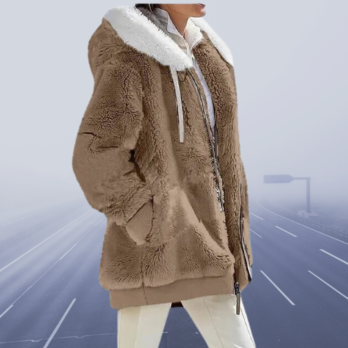 Alessandra - Chaqueta Con Capucha De Forro Polar