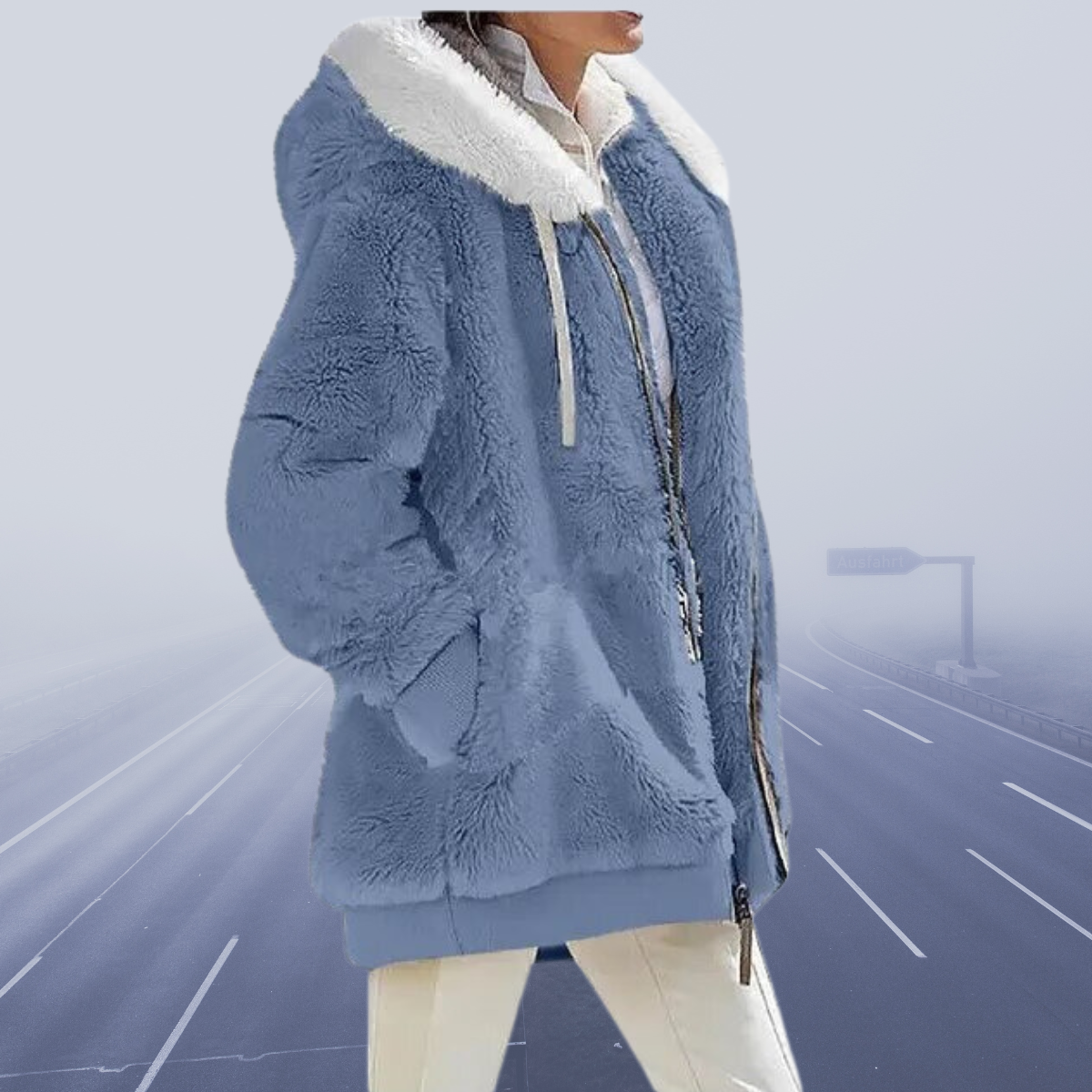 Alessandra - Chaqueta Con Capucha De Forro Polar