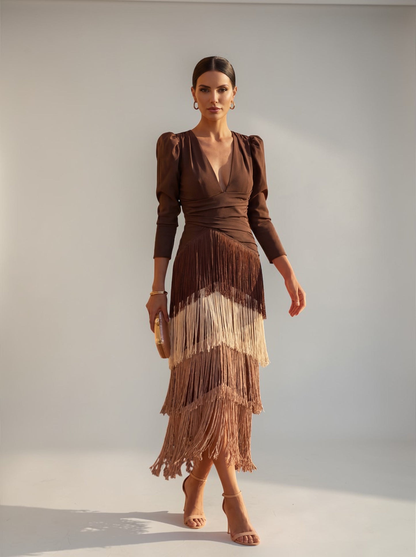 Sofia | Vestido Elegante con Flecos