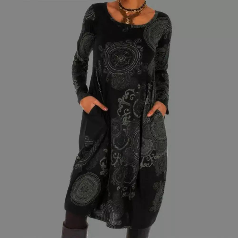 Sienna | Vestido Midi Bohemio Fluido
