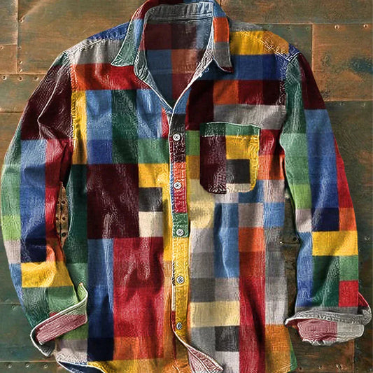 Spencer - Camisa Unisex a Cuadros de Colores
