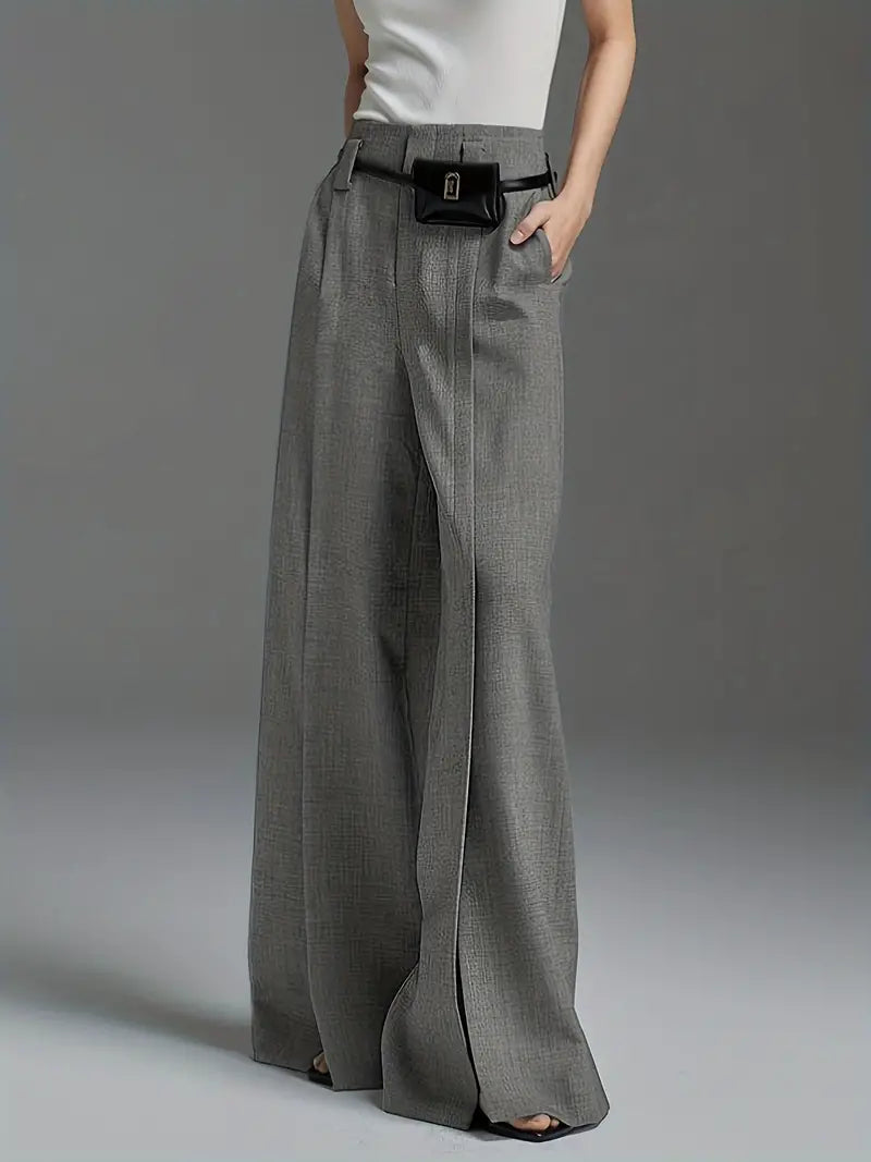 Aaliyah – Pantalón Elegante Con Cintura Alta Y Perneras Anchas