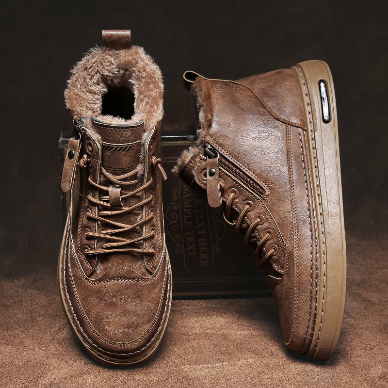 Renard | Botines De Hombre Con Forro Calido Y Diseño Con Cordones