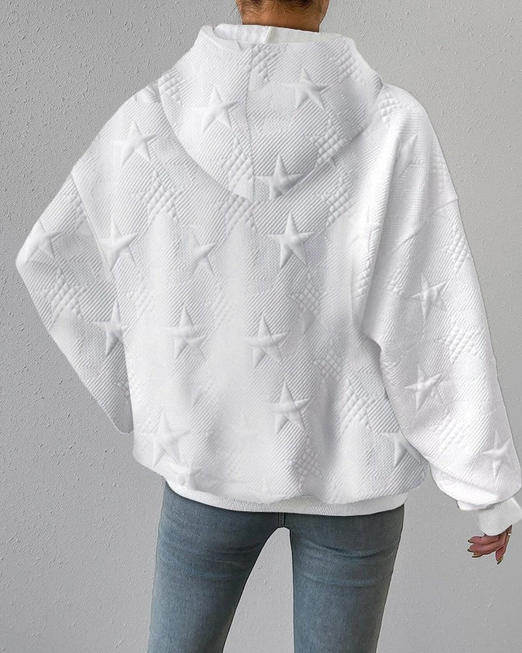 Anna - Sudadera Blanca de Manga Larga