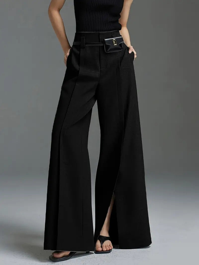 Aaliyah – Pantalón Elegante Con Cintura Alta Y Perneras Anchas