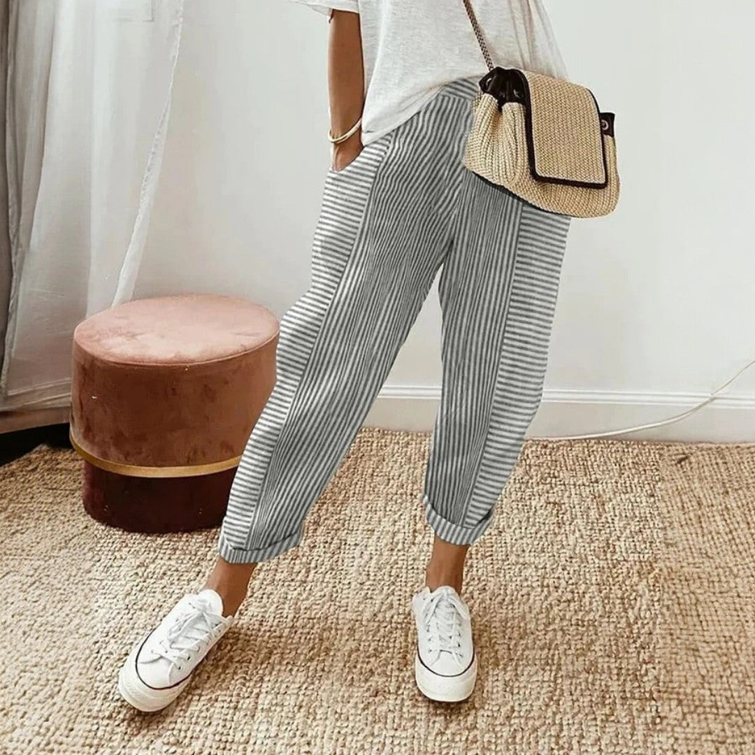 Silvia | Pantalones A Rayas