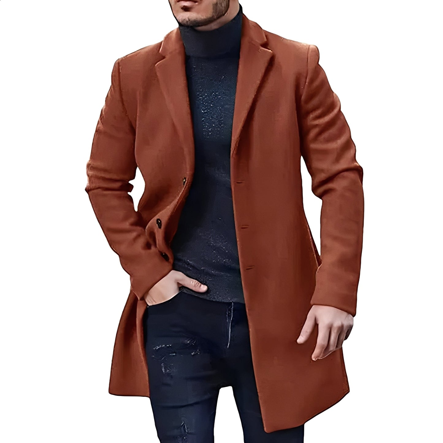 Denis - Elegante Chaqueta De Longitud Media Para Hombres