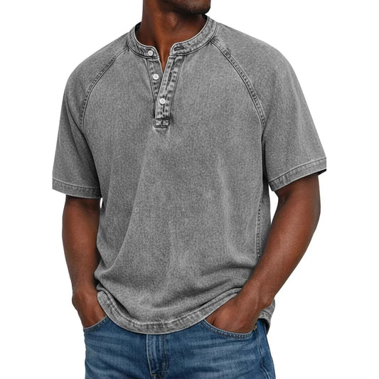 Mateo | Camisa Vintage-Henley Atemporal