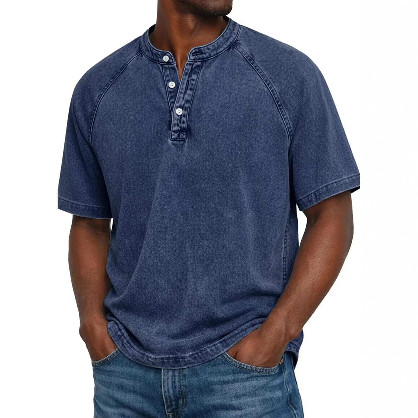 Mateo | Camisa Vintage-Henley Atemporal