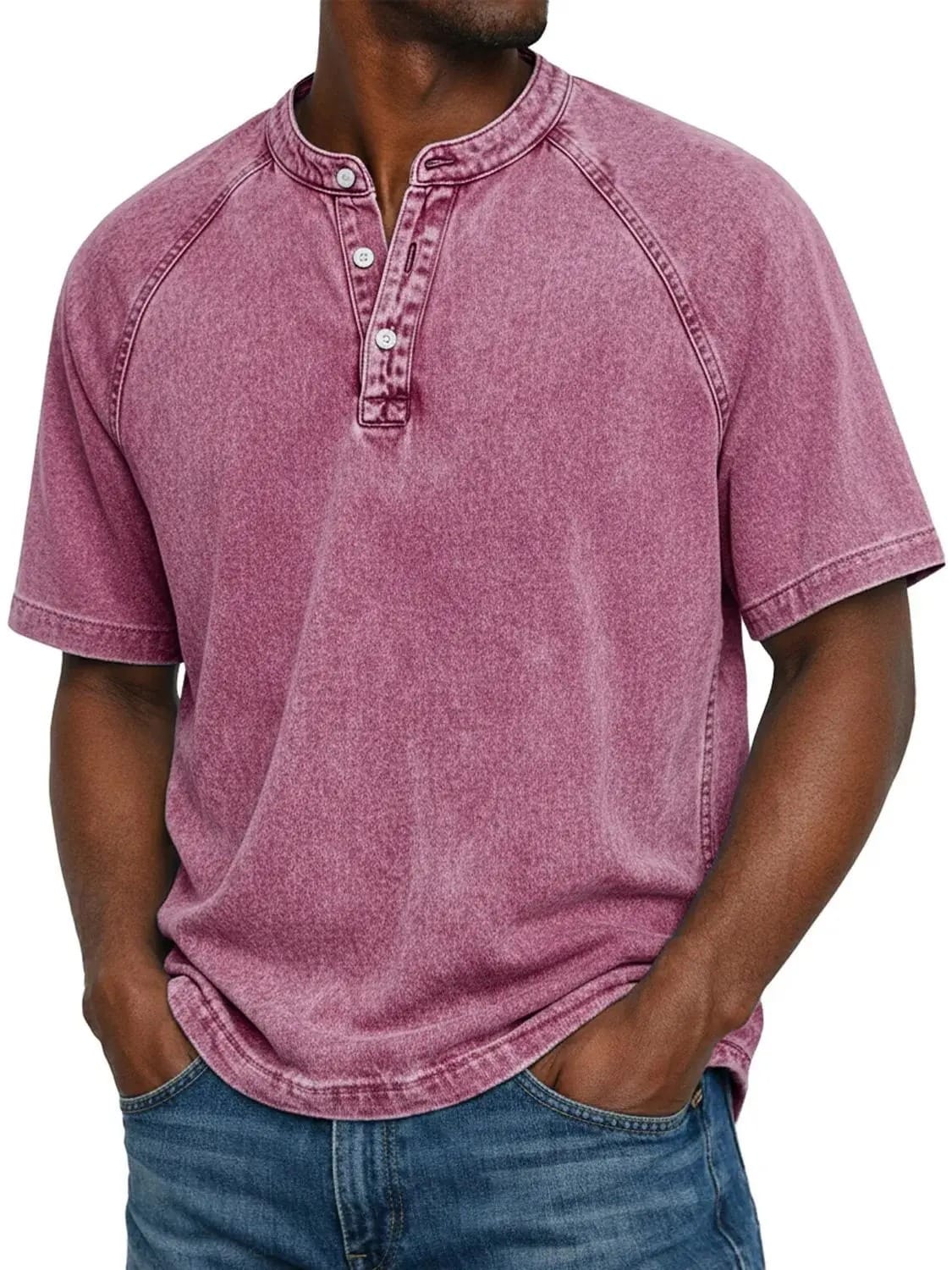 Mateo | Camisa Vintage-Henley Atemporal