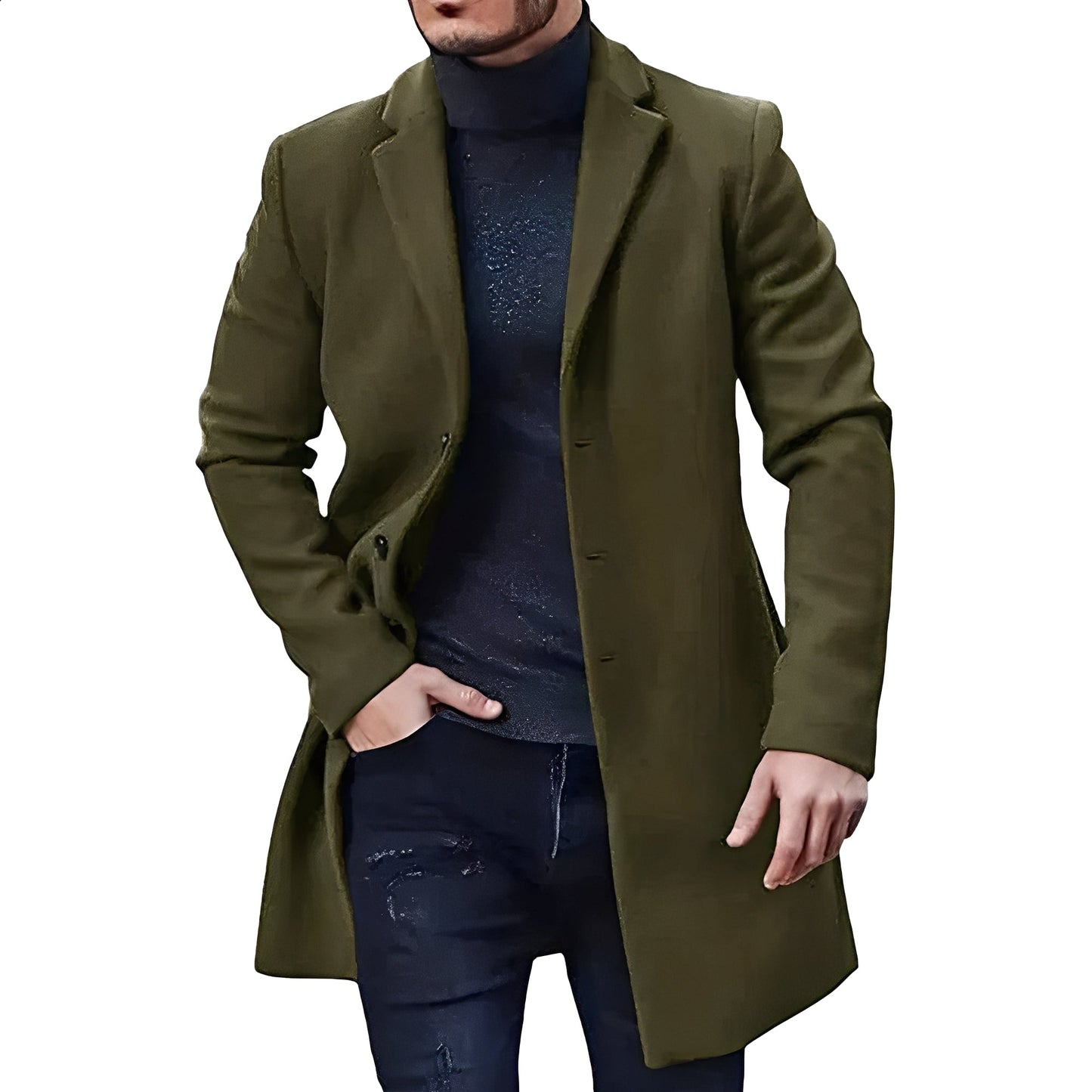 Denis - Elegante Chaqueta De Longitud Media Para Hombres