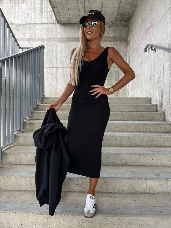 Conjunto Sharon Vestido Sin Mangas y Sudadera Con Capucha