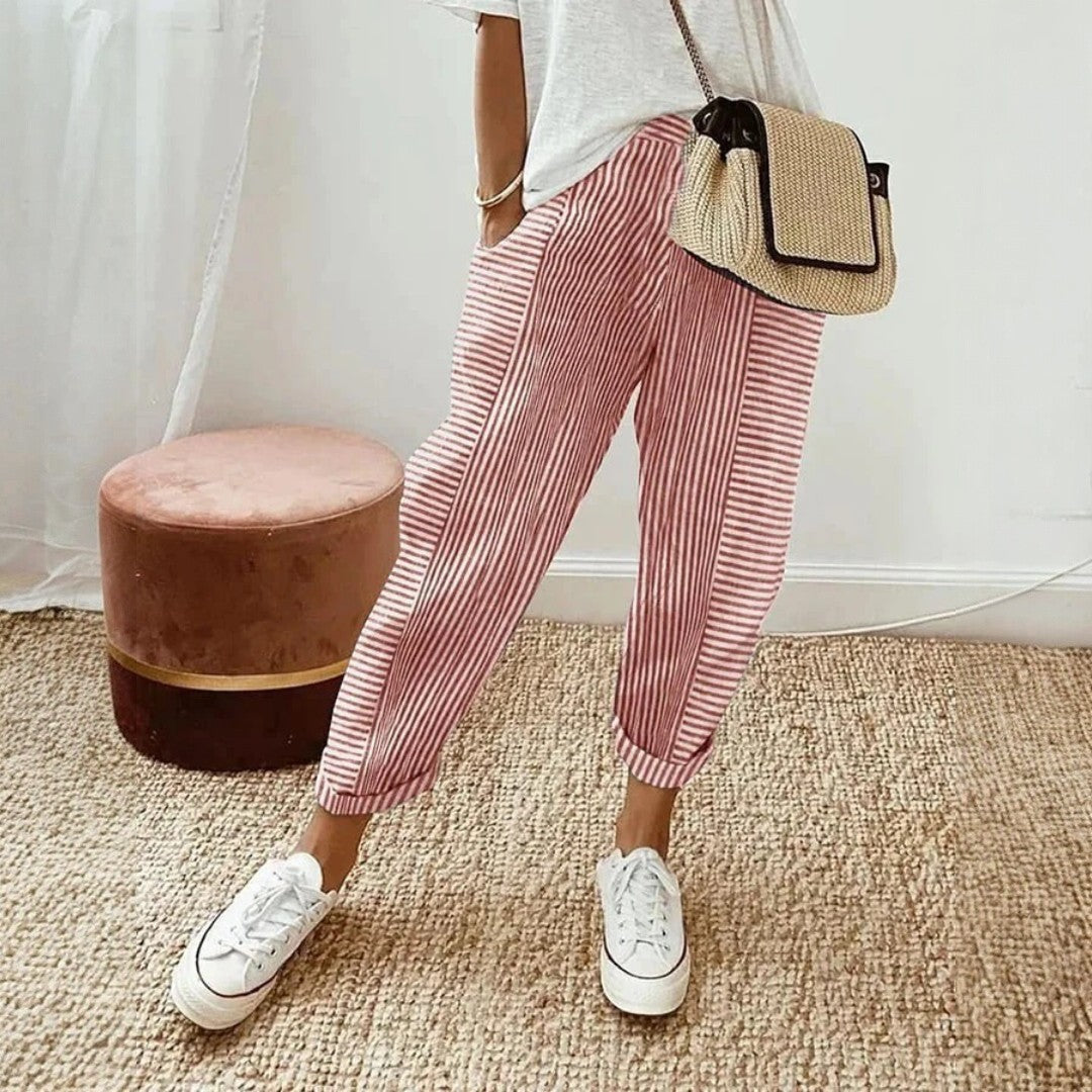 Silvia | Pantalones A Rayas