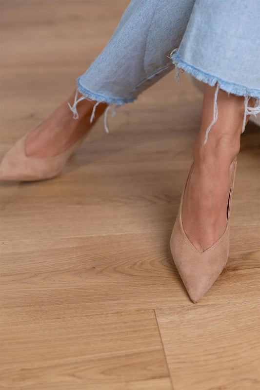 Alma | Zapatos Slingback Nude Elegantes